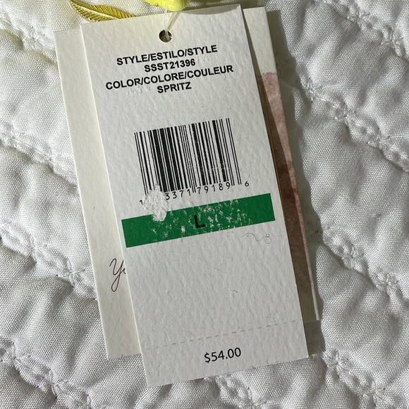 Jessica Sampson yellow eyelet bikini size large - Picture 9 of 12